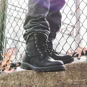 UGG Biltmore Black Leather Waterproof Workboot 7.5